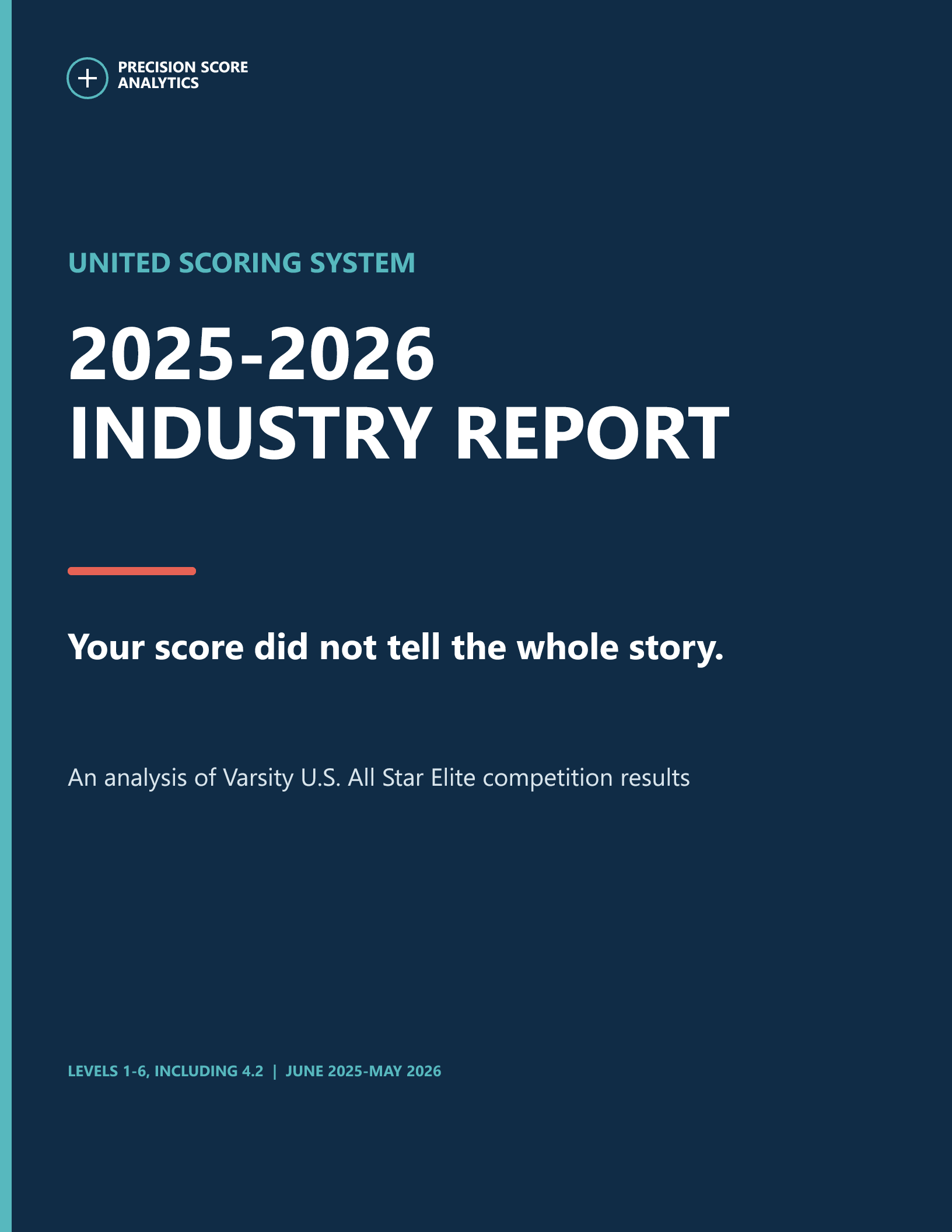 Cover of the 2025-2026 Precision Score Analytics Industry Report